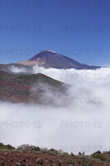 Pico del Teide above a blanket of clouds