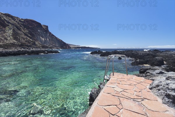 Seaside natural pool in the Bay of Tacaron