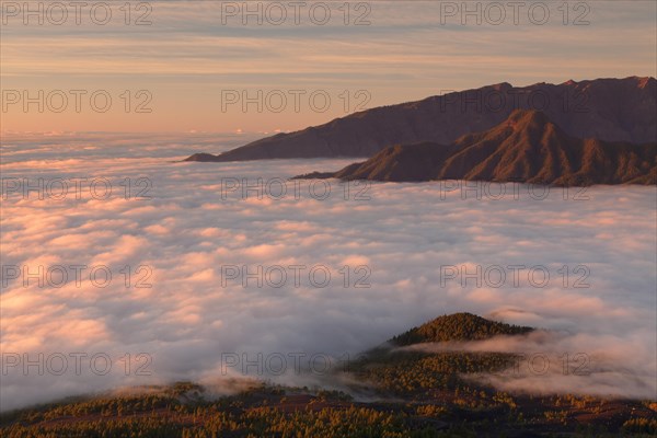 Cumbre Vieja at sunset