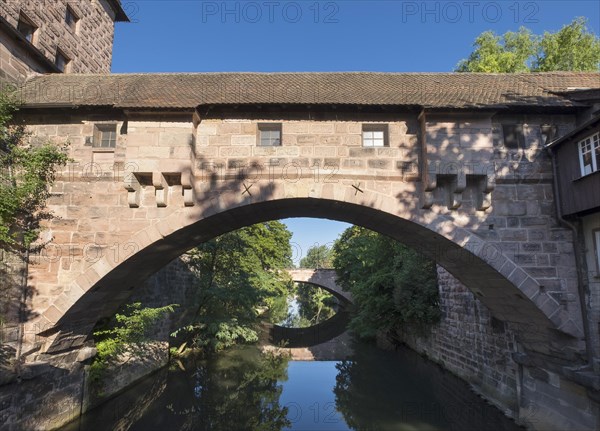 Fronveste and Hallertorbrucke about Pegnitz