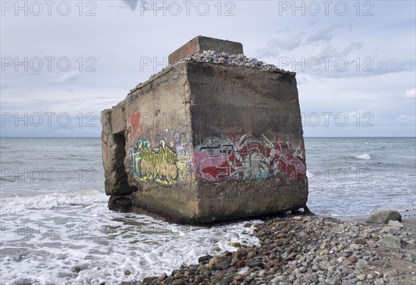 Bunker with graffiti