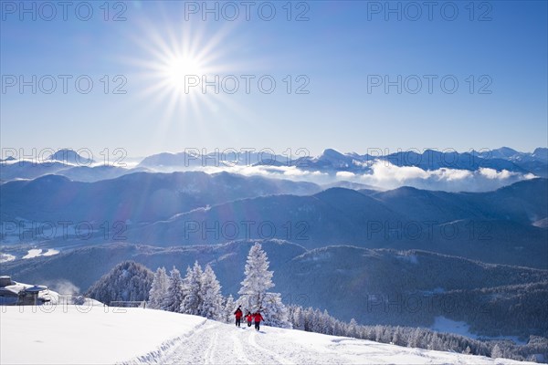 View towards southeast from Brauneck summit