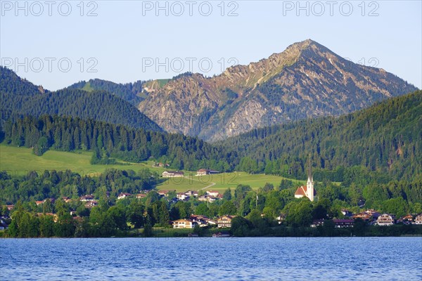 Bad Wiessee with church Maria Himmelfahrt