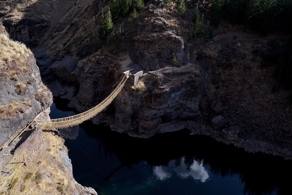 Last useable Inca hanging bridge