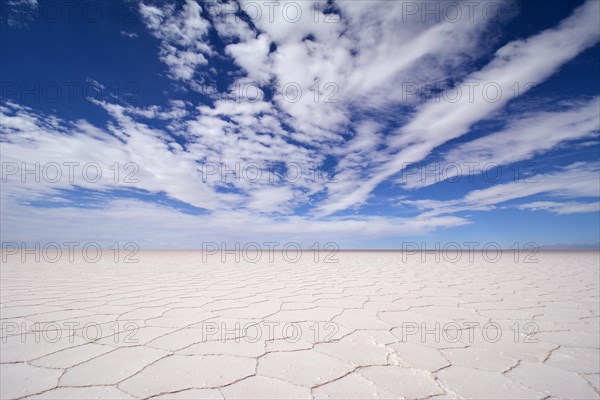 Honeycomb structure on Salar de Uyuni