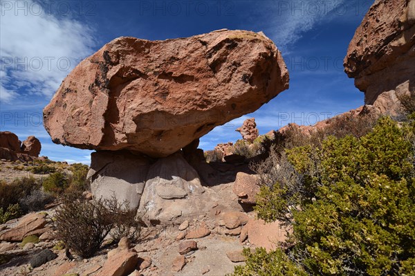 Eroded rock in rocky valley