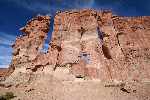 Eroded rock in rocky valley