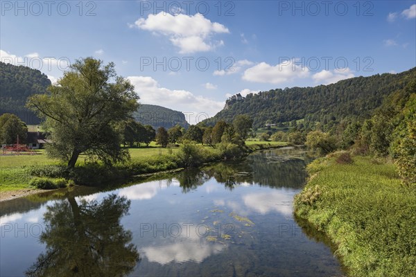 View over the Danube at Hausen im Tal