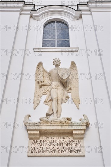 Angel statue on the west facade of St. Stephen's Cathedral