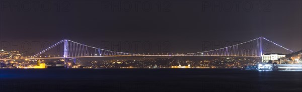 Bosphorus Bridge at night