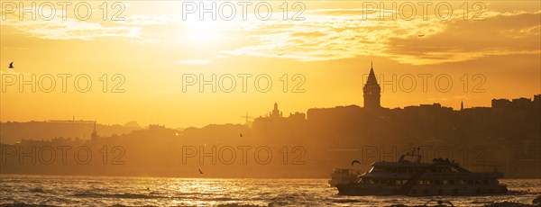 Ferry Boat at sunset