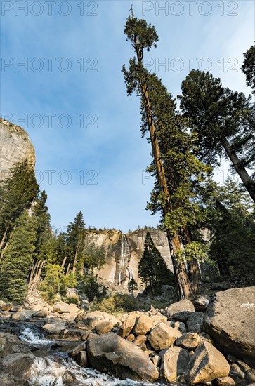 Merced River with Nevada Fall