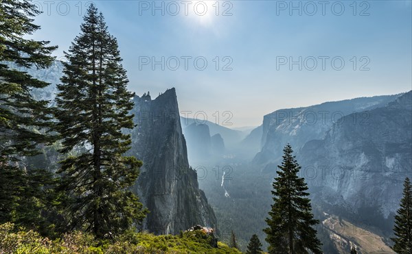 View into the Yosemite Valley
