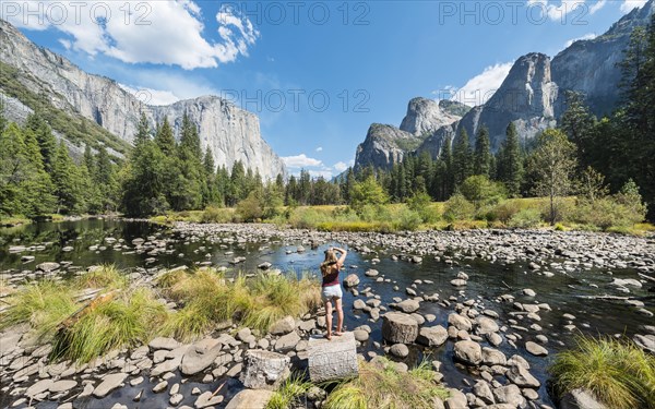 Tourist photographing