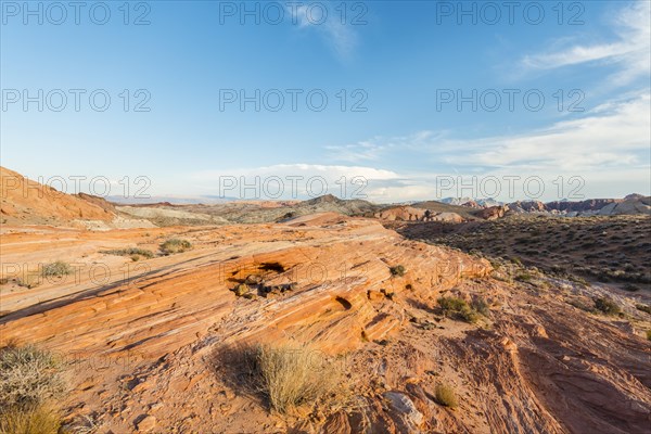 Eroded orange sandstone