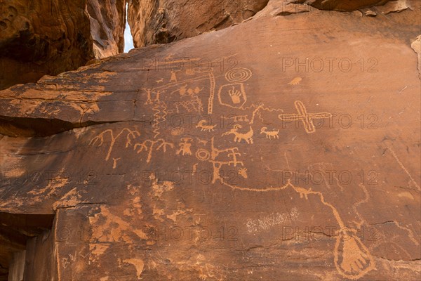 Indian petroglyphs of the Anasazi