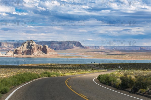 Road on Lake Powell