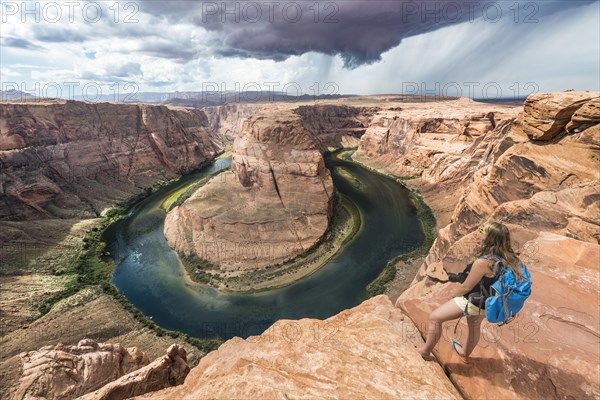 Tourist at Horseshoe Bend