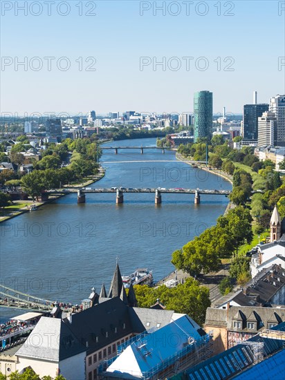 View over the river Main to the city