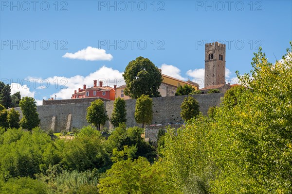 Venetian fortress with city wall and fortified defence tower