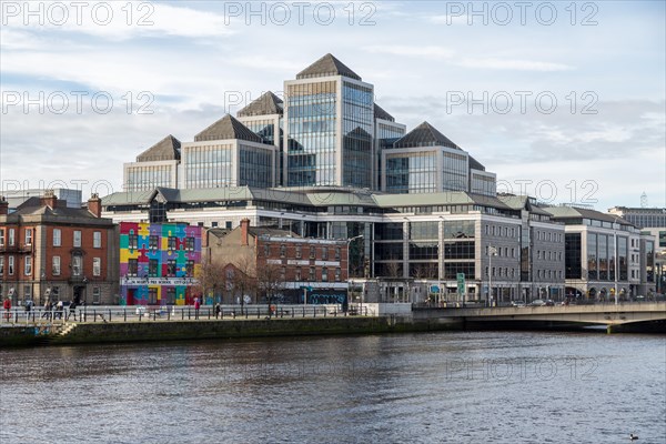 George's Quay Plaza on the Liffey bank