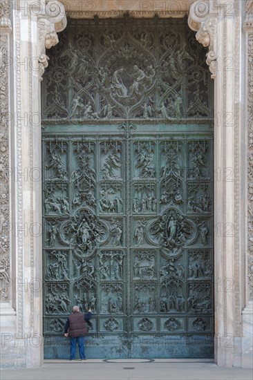 Entrance of Milan Cathedral