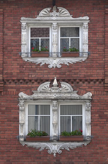 Window frames of the 19th century. Renaissance Revival