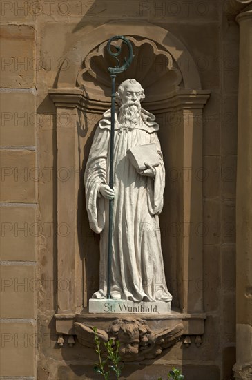 Sculpture of St. Wunibald