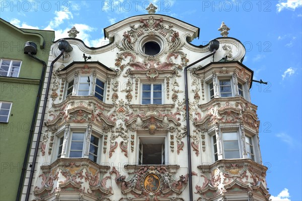 Helblinghaus with baroque stucco