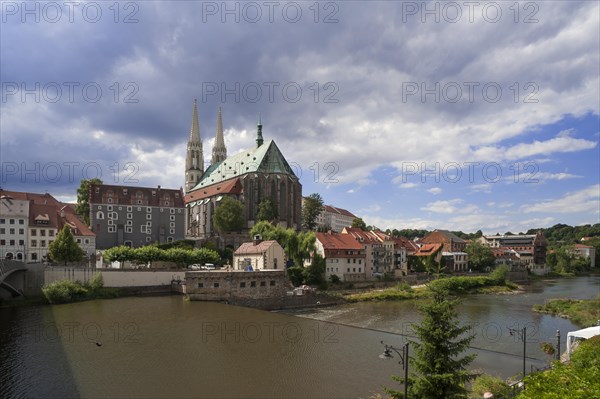 View of parish church of St. Peter and Paul from old town bridge