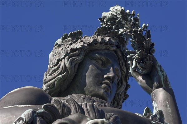 Bavaria with laurel wreath