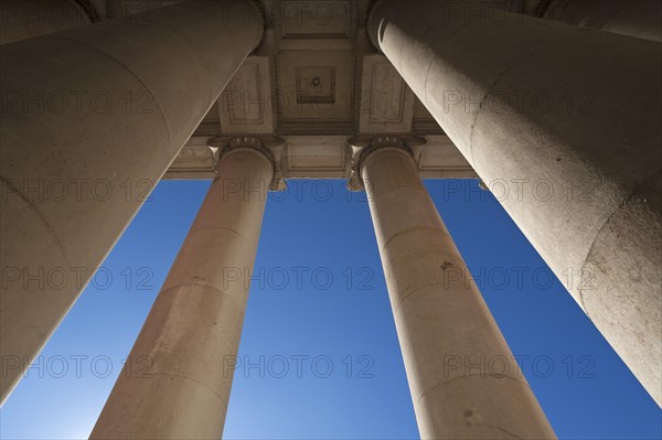 Columns with Ionic keystones