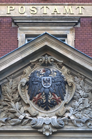 Imperial eagle on gable