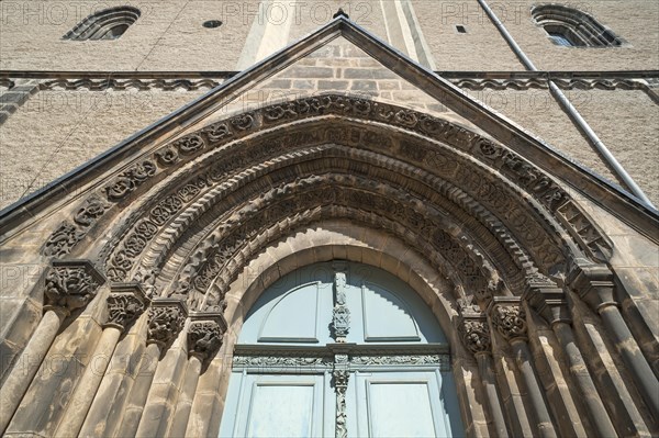 Romanesque entrance of St. Peter's Church