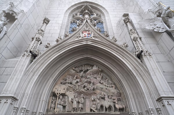 Late Gothic Typanum above the entrance of the Ritterkapelle