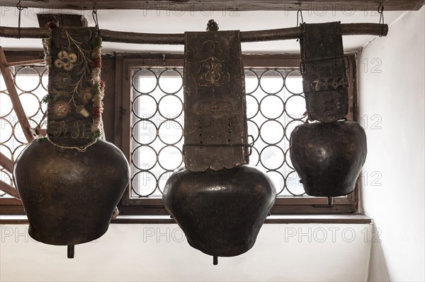 Franconian cowbells used for festive occasions