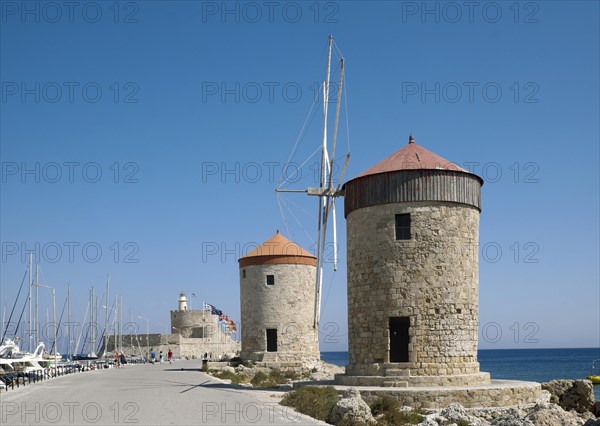 Windmills at Mandraki Harbour