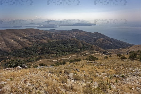 View of the island from the Mount Pantokrator