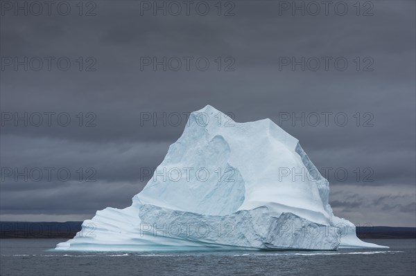 Iceberg floating in the water