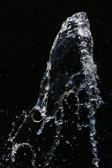 Splashing water