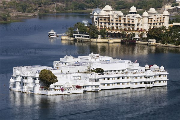 Taj Lake Palace seen from Karni Mata Temple