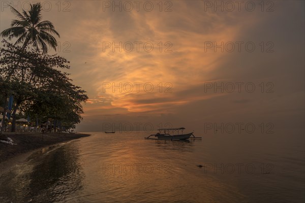 Sunset at Lovina Beach