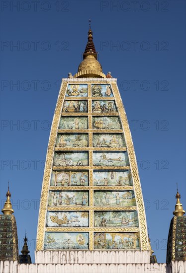 Replica of Mahabodhi Temple at Shwedagon Pagoda
