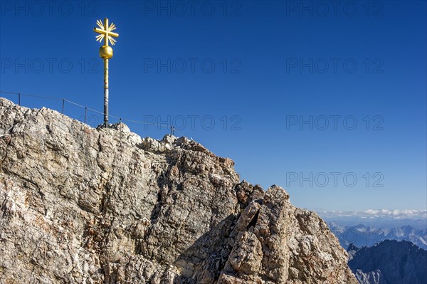 Gilded summit cross