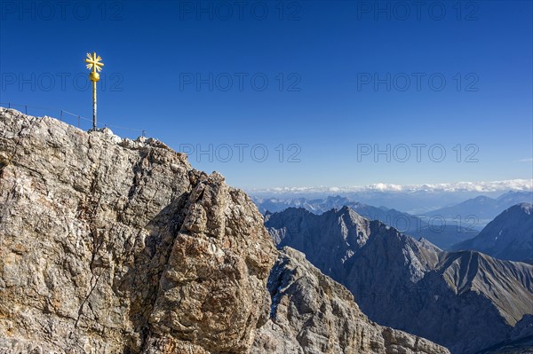 Gilded summit cross