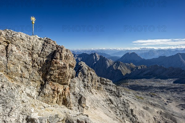 Gilded summit cross