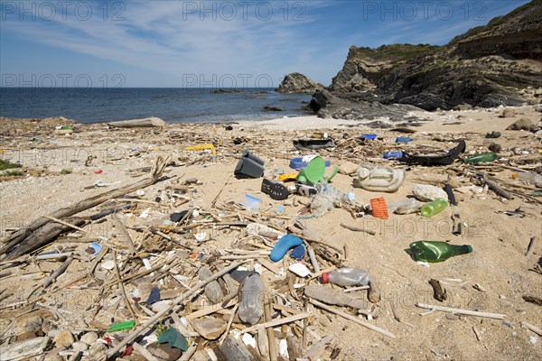 Garbage on the beach