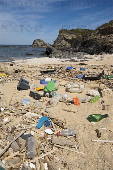 Garbage on the beach