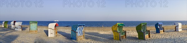 Colorful beach chairs