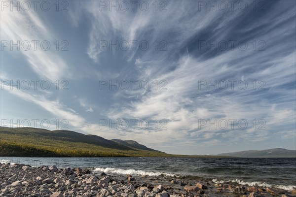 Tornetrask or Torne trask lakeshore